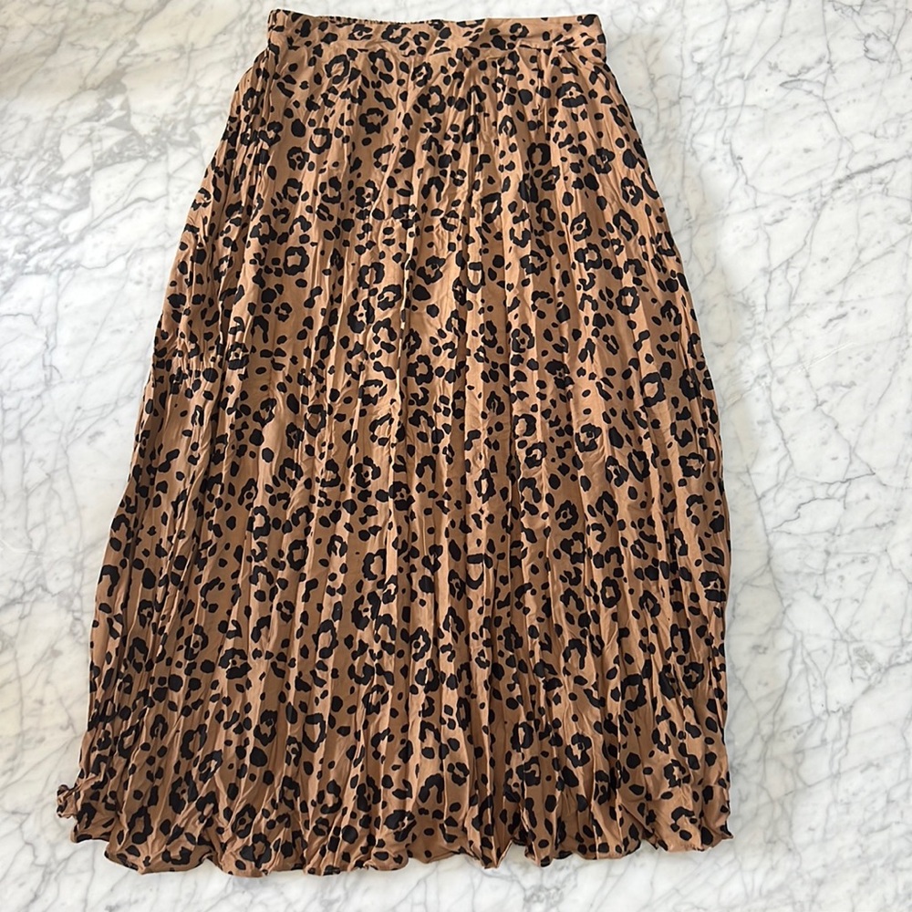 Leopard Maxi Skirt Sz Medium